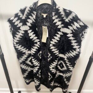 Black & White Geometric Cardigan